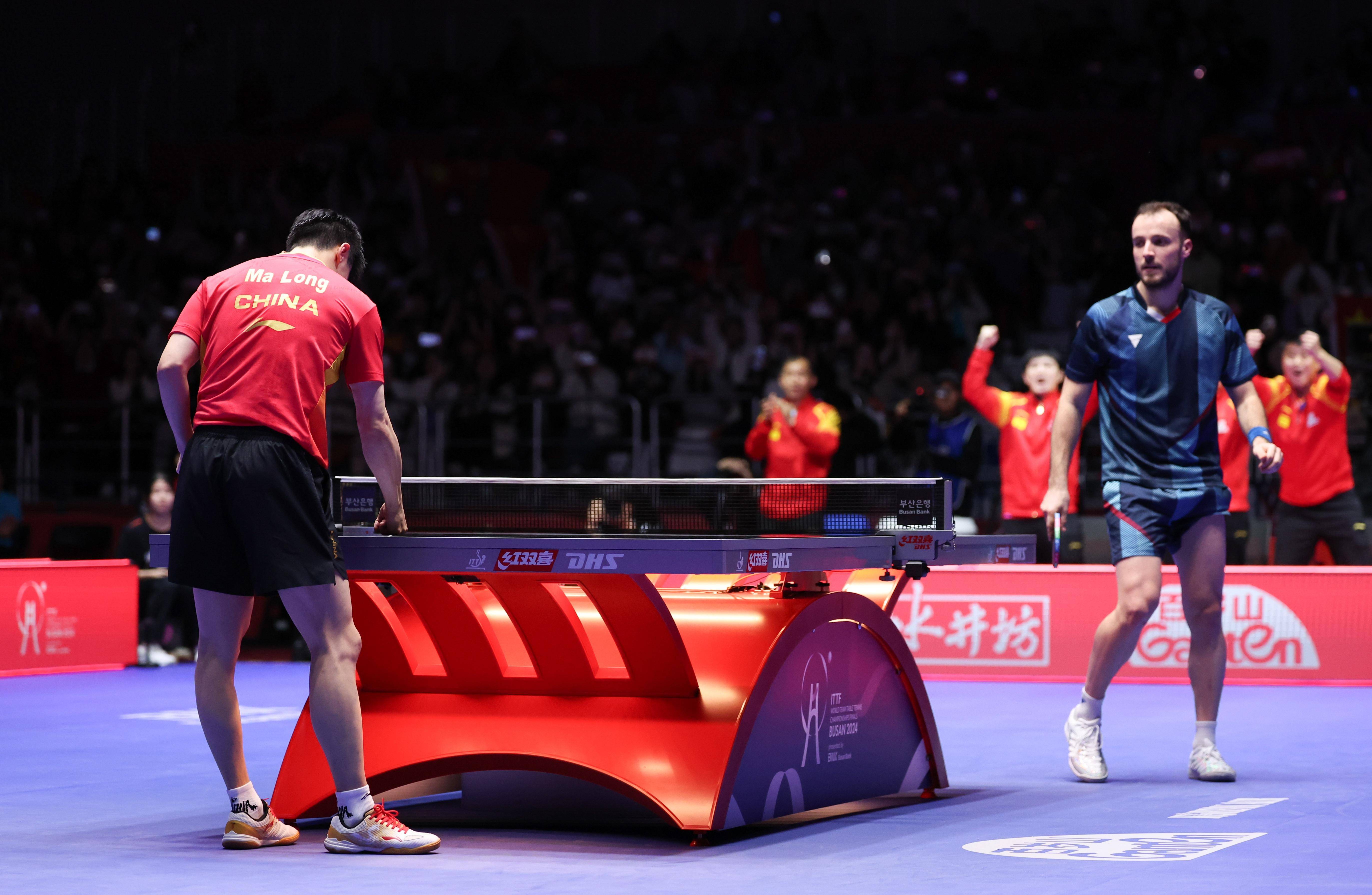 关于德国乒乓球队碾压奥地利乒乓球队，马龙高光表现的信息