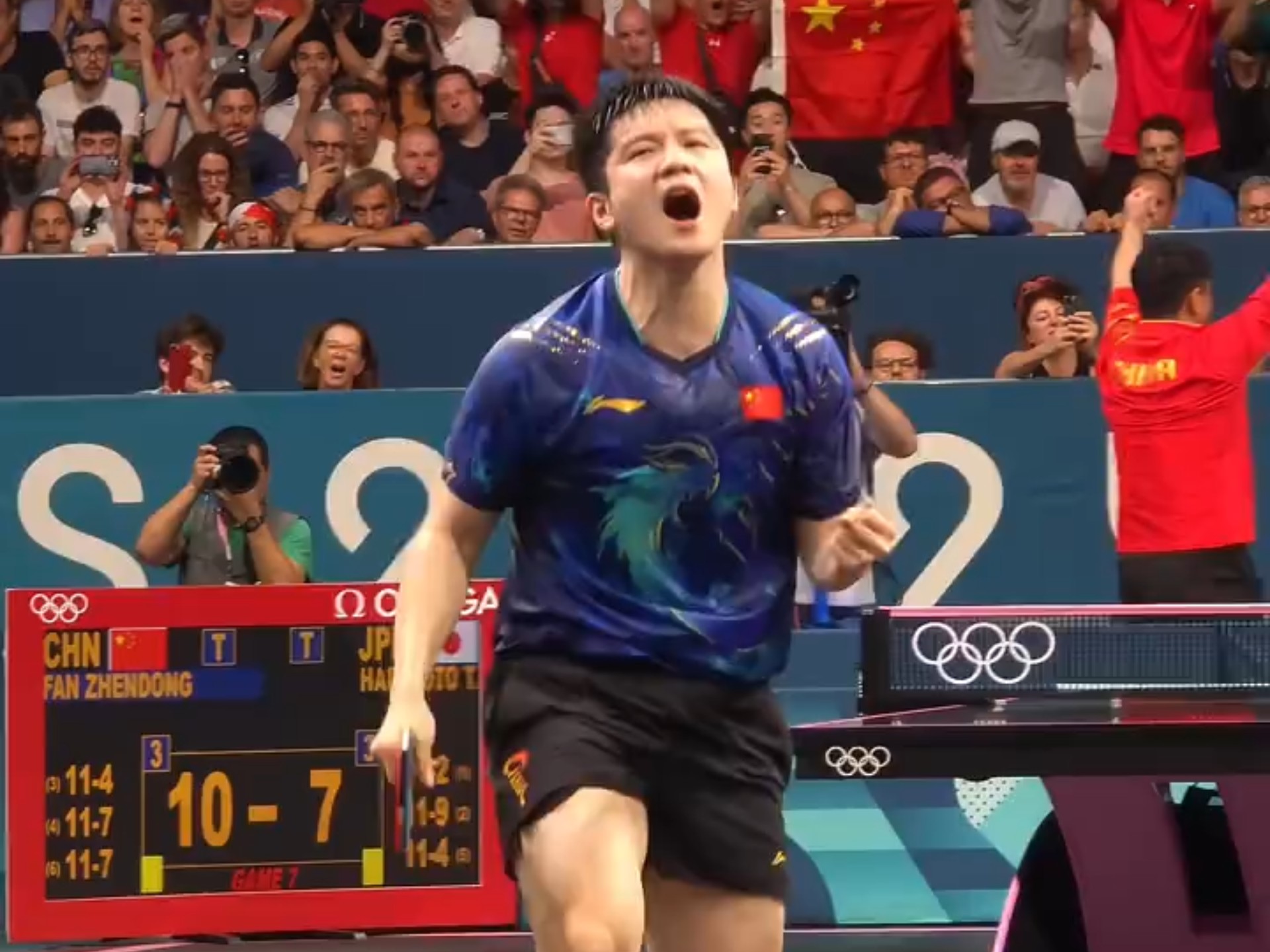 法国队鏖战中国队，张本智和点燃赛场的简单介绍